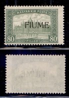 Occupazioni I Guerra Mondiale - Fiume - 1918 - 80 Filler (16) - Gomma Integra (50) - Andere & Zonder Classificatie