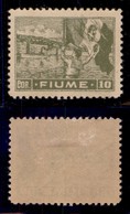 Occupazioni I Guerra Mondiale - Fiume - 1919 - 10 Corone (A 48) - Gomma Originale (90) - Autres & Non Classés