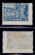 Occupazioni I Guerra Mondiale - Fiume - 1919 - 2 Corone (B 45k) Con Dentellature Spostate - Gomma Originale - Altri & Non Classificati