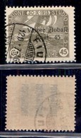 Occupazioni I Guerra Mondiale - Fiume - 1919 - 45 Cent Valore Globale (92g) Usato - Other & Unclassified