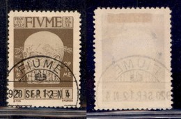 Occupazioni I Guerra Mondiale - Fiume - 1920 - 5 Lire D'Annunzio (125) - Usato (90) - Sonstige & Ohne Zuordnung
