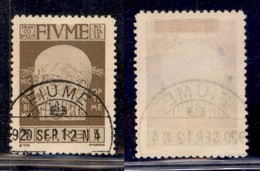 Occupazioni I Guerra Mondiale - Fiume - 1920 - 5 Lire D'Annunzio (125) - Usato (90) - Otros & Sin Clasificación