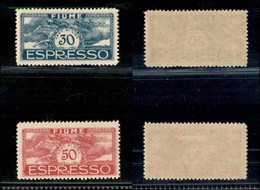 Occupazioni I Guerra Mondiale - Fiume - 1920 - Espressi (1/2) - Serie Completa - Gomma Originale (100) - Sonstige & Ohne Zuordnung