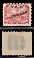 Occupazioni I Guerra Mondiale - Fiume - 1921 - 60 Cent Costituente (169nd) - A In Basso - Gomma Originale (130) - Autres & Non Classés