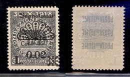 Occupazioni I Guerra Mondiale - Fiume - 1921 - Segnatasse - 0,02 Su 15 Cent (15) - Gomma Originale (100) - Autres & Non Classés