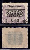 Occupazioni I Guerra Mondiale - Fiume - 1921 - Segnatasse 0,40 Su 80 Cent (21a-lilla) - Gomma Originale (60) - Other & Unclassified