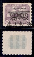 Occupazioni I Guerra Mondiale - Fiume - 1921 - Segnatasse 0,40 Su 80 Cent (21a-varietà Oa) Usato - Soprastampa In Basso  - Autres & Non Classés