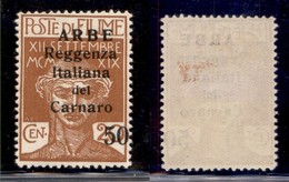 Occupazioni I Guerra Mondiale - Arbe - 1920 - 50 Cent Reggenza (9) - Gomma Originale (120) - Other & Unclassified