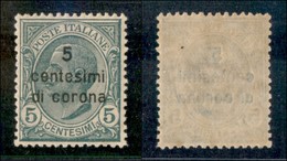 Occupazioni I Guerra Mondiale - Dalmazia - 1921 - 5 Cent Su 5 Cent (2) - Gomma Integra (20) - Other & Unclassified