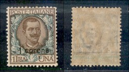 Occupazioni I Guerra Mondiale - Dalmazia - 1922 - 1 Corona Su 1 Lira (6) - Gomma Integra (molto Ben Centrato - Other & Unclassified