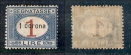 Occupazioni I Guerra Mondiale - Dalmazia - 1922 - 1 Corona Su 1 Lira (2) - Gomma Originale (20) - Autres & Non Classés