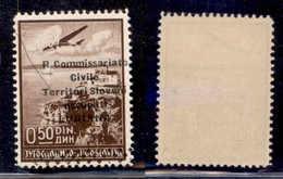 Occupazioni II Guerra Mondiale - Lubiana - 1941 - 50 Para (1 Varietà-Aerea) - Soprastampa A Destra - Gomma Integra - Altri & Non Classificati