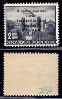 Occupazioni II Guerra Mondiale - Lubiana - 1941 - 2 Din (3-Aerea) - Gomma Integra (62.5) - Sonstige & Ohne Zuordnung