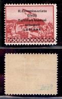 Occupazioni II Guerra Mondiale - Lubiana - 1941 - 2,50 Din (4-Aerea) - Gomma Integra (62.5) - Altri & Non Classificati