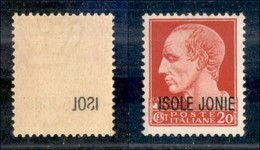 Occupazioni II Guerra Mondiale - Isole Jonie - 1941 - 20 Cent (3-varietà) Con Decalco Parziale (150L) - Gomma Integra -  - Otros & Sin Clasificación