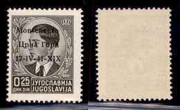 Occupazioni II Guerra Mondiale - Montenegro - 1941 - 25 Para (1pc) - Errore 1V - Gomma Originale (50) - Other & Unclassified