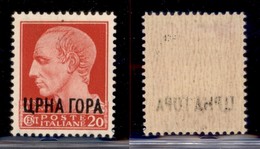 Occupazioni II Guerra Mondiale - Montenegro - 1941 - 20 Cent (18 Varietà) Con Decalco - Gomma Integra - Non Catalogo - Autres & Non Classés