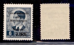 Occupazioni II Guerra Mondiale - Montenegro - 1942 - 6 Din (45) - Gomma Integra (100) - Autres & Non Classés
