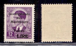 Occupazioni II Guerra Mondiale - Montenegro - 1942 - 12 Din (47) - Gomma Integra (100) - Other & Unclassified