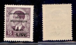 Occupazioni II Guerra Mondiale - Montenegro - 1942 - 16 Din (48) - Gomma Integra (100) - Autres & Non Classés