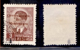 Occupazioni II Guerra Mondiale - Montenegro - 1942 - 3 Din (53) Usato (50) - Autres & Non Classés