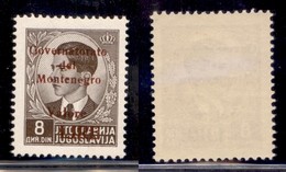 Occupazioni II Guerra Mondiale - Montenegro - 1942 - 8 Din (57) - Gomma Integra (75) - Other & Unclassified