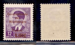 Occupazioni II Guerra Mondiale - Montenegro - 1942 - 16 Din (59) - Gomma Integra (75) - Other & Unclassified