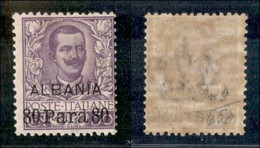 Uffici Postali All'Estero - Levante - Albania - 1907 - 80 Para Su 50 Cent (9) - Gomma Integra (112) - Altri & Non Classificati
