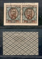 Uffici Postali All'Estero - Levante - Costantinopoli - 1922 - 7 1/2 Piastre Su 1 Lira Floreale (64c) Errore Piasire In C - Other & Unclassified