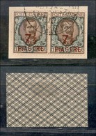 Uffici Postali All'Estero - Levante - Costantinopoli - 1922 - 7 1/2 Piastre Su 1 Lira Floreale (64c) Errore Piasire In C - Andere & Zonder Classificatie