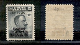 Uffici Postali All'Estero - Levante - Scutari D'Albania - 1916 - 20 Cent Su 30 Para Su 15 Cent (10ab) - Sbarrette E Cent - Altri & Non Classificati