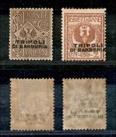 Uffici Postali All'Estero - Levante - Tripoli Di Barberia - 1915 - 1 Cent + 2 Cent Floreale (11/12) - Gomma Originale - Autres & Non Classés