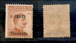 Uffici Postali All'Estero - Levante - Tientsin - 1918 - 8 Cent Su 20 Cent (19) - Gomma Integra - Altri & Non Classificati