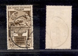 Colonie - Emissioni Generali - 1933 - 10 Cent Cinquantenario Eritreo (23) - Usato (40) - Autres & Non Classés