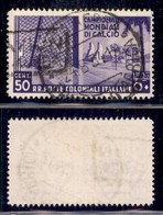 Colonie - Emissioni Generali - 1934 - 50 Cent Calcio (47) Usato (50) - Other & Unclassified