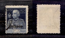 Colonie - Cirenaica - 1925/1926 - 1,25 Lire Giubileo Del Re Soprastampato (25) - Usato (35) - Andere & Zonder Classificatie