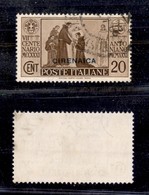 Colonie - Cirenaica - 1931 - 20 Cent S. Antonio Soprastampato (86) - Usato (28) - Andere & Zonder Classificatie