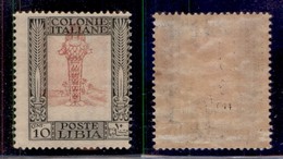 Colonie - Libia - 1921 - 10 Cent (24g) Con Centro Spostato In Alto/ A Sinistra - Gomma Originale - Otros & Sin Clasificación