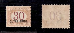 Colonie - Oltre Giuba - 1925 - 30 Cent Soprastampato (4) - Gomma Originale (40) - Otros & Sin Clasificación