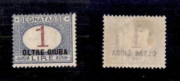 Colonie - Oltre Giuba - 1925 - 1 Lira Soprastampato (8) - Gomma Originale (55) - Other & Unclassified