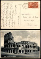 Repubblica - 10 Lire Risorgimento (585) Isolato Su Cartolina Da Roma A Perugia Del 20.10.48 - Autres & Non Classés