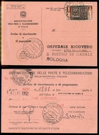 Repubblica - 25 Lire Cinquantenario Modena E Parma (689) Isolato Su Avviso Di Ricevimento - San Giorgio Di Piano 15.7.52 - Other & Unclassified