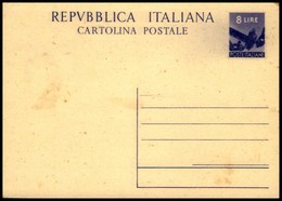 Repubblica - Cartolina Postale Da 8 Lire (C 134) Nuova - Other & Unclassified