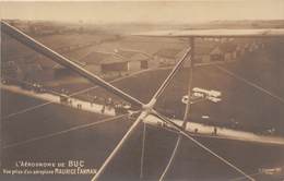 78-BUC- CARTE-PHOTO- L'AERODROME DE BUC- VUE PRISE D'UN AEROPLANE MAURICE FARMAN - Buc