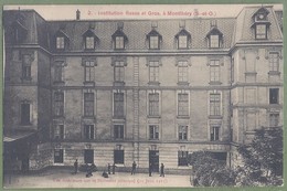 CPA Rare - ESSONNE - MONTLHÉRY - INSTITUTION RESVE ET GROS - VUE INTÉRIEURE DU BATIMENT PRINCIPAL - Petite Animation - Montlhery