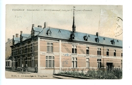 Tieghem - Gemeentehuis - Hôtel Communal, Tenu Par C. Degraeve-Danneels / 1910 - Anzegem