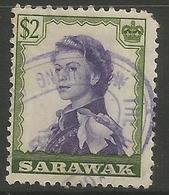 Sarawak - 1955-7 Queen Elizabeth II  $2 Used - Sarawak (...-1963)