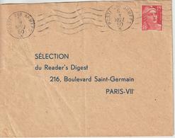 Lettre 1950 RBV Poste Aux Armées Sur 15f Gandon Pour Paris - Sellos Militares Desde 1900 (fuera De La Guerra)