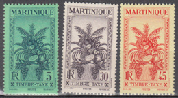 Martinique Tx 12 + 16 + 17 ** - Timbres-taxe