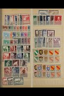 EUROPEAN COUNTRIES NEVER HINGED MINT ASSEMBLY 1919 To Early 1970's Stamps With Only Light Duplication In Two Stockbooks, - Otros & Sin Clasificación